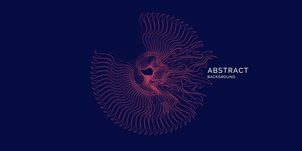 Abstract background with dynamic waves vector image