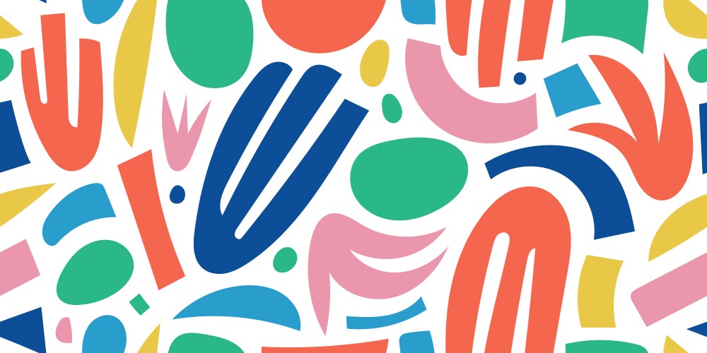 Abstract Colorful Shape Pattern vector image