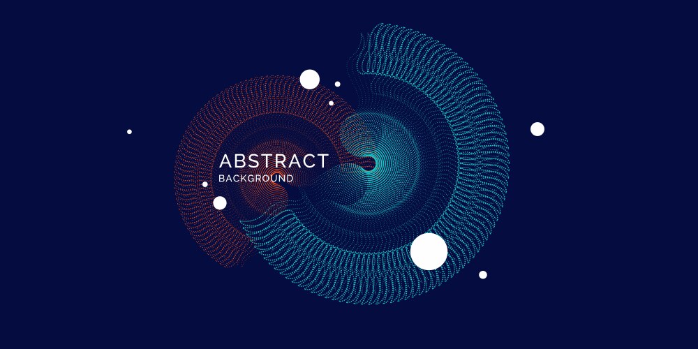 Abstract background with dynamic waves vector image
