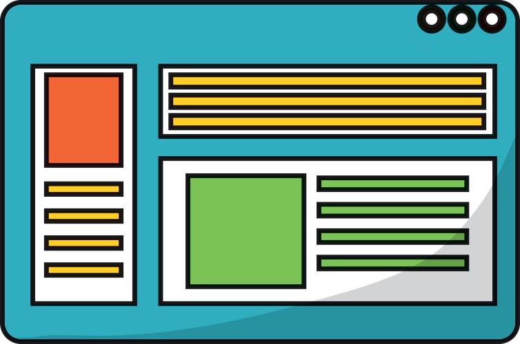 Web page interface icon Vector Image