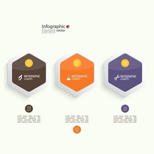 Comparative chart with templates for presentation vector image
