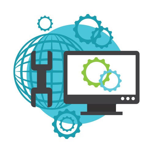 Programming language vector image