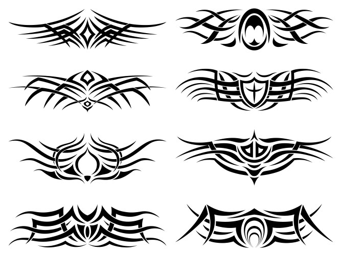 Tribal Tattoo Set Vector Image