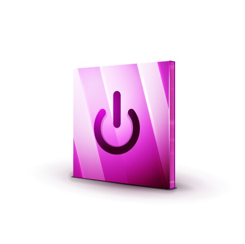 Start power button ui icon design on off symbol vector image