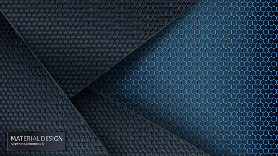 Abstract background overlapping carbon grid vector image