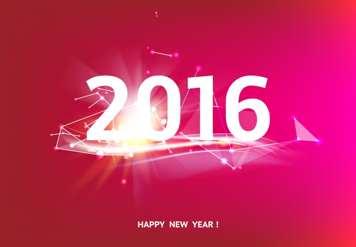 happy new year card vector image