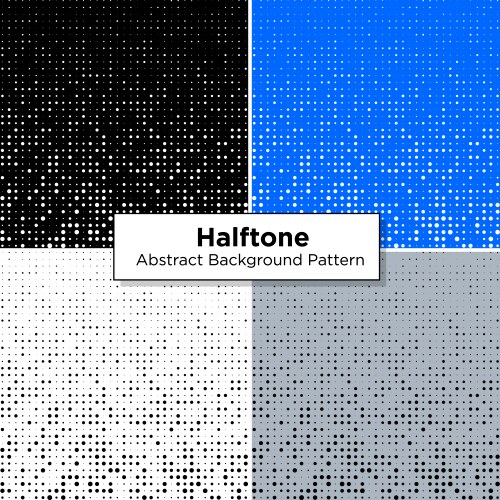 Halftone abstract scattered pattern dots vector image