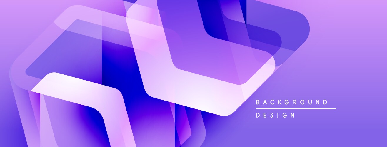 Abstract geometric shapes overlap creating vector image
