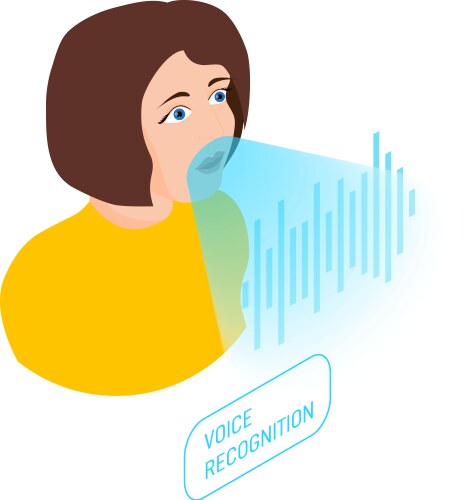 Biometric authentication icon vector image