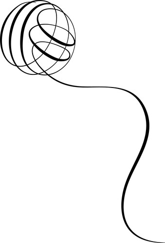Ball of thread Royalty Free Vector Image - VectorStock