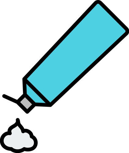 Toothpaste tube icon Royalty Free Vector Image