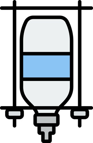 Drop counter bottle icon outline medicine Vector Image
