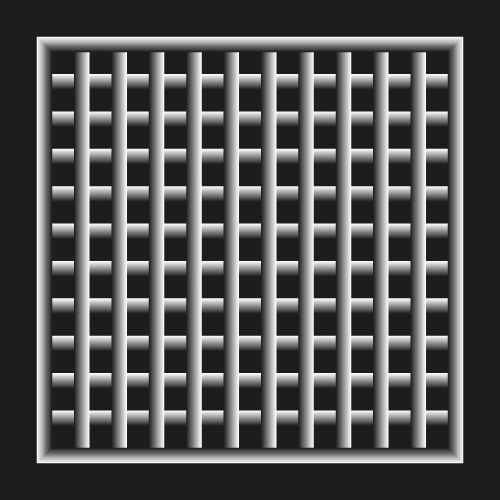 3d grid icon shadowed mesh shape structure symbol vector image