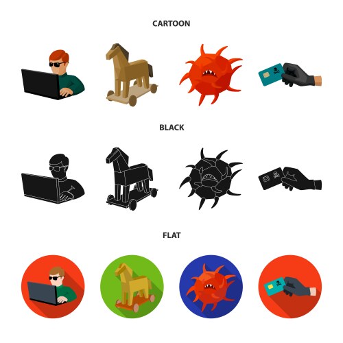 Hacker hacking system internet hackers vector image