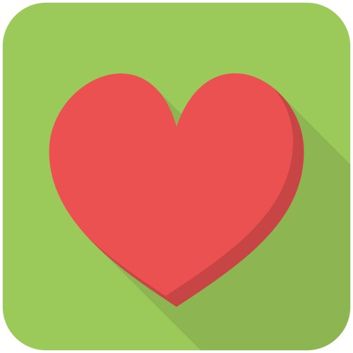 Heart care icon Royalty Free Vector Image - VectorStock