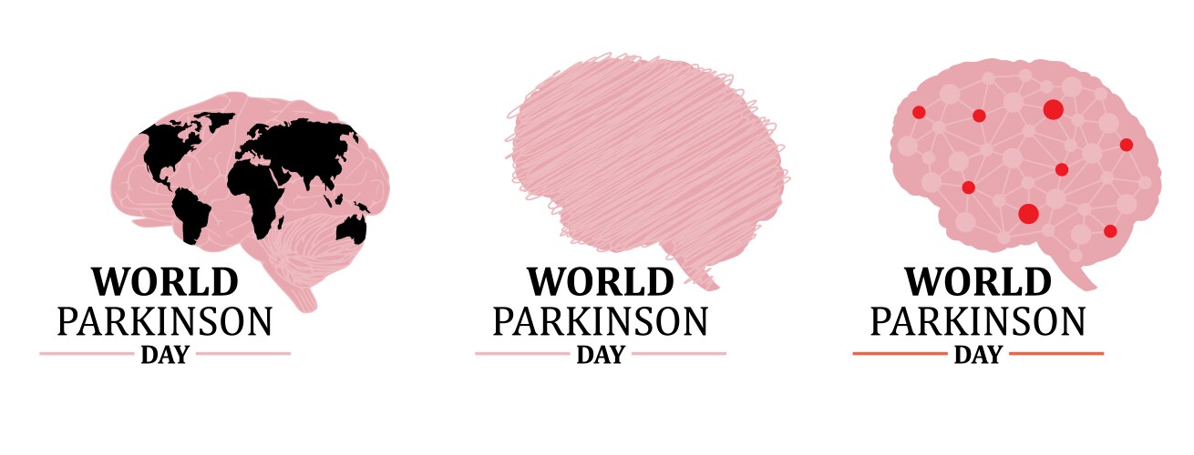 World parkinson day Vector Image