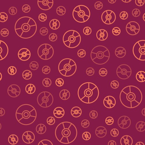 Brown CD/DVD Disk Icon Vector Image