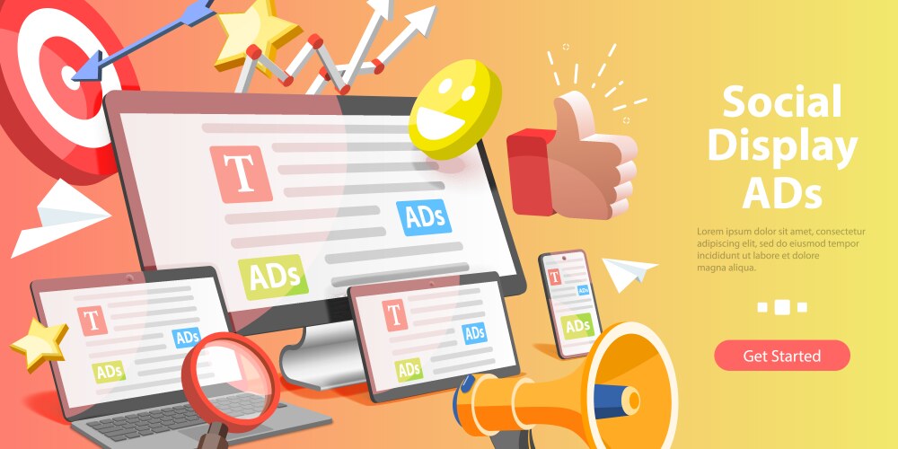 3d isometric flat conceptual Royalty Free Vector Image