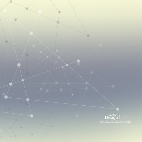 Abstract background with dots array and lines vector image