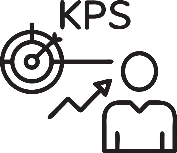 Analytics dashboard of key performance indicator vektorbild