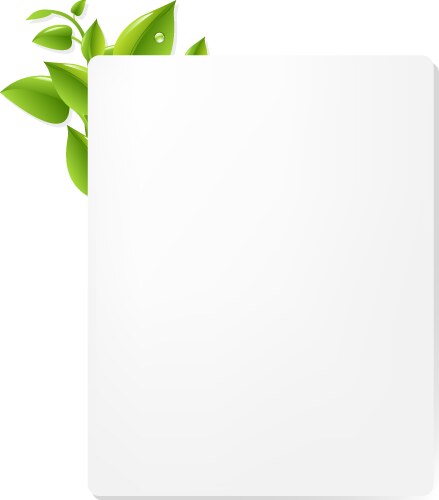 Leaf Document with Border vector image