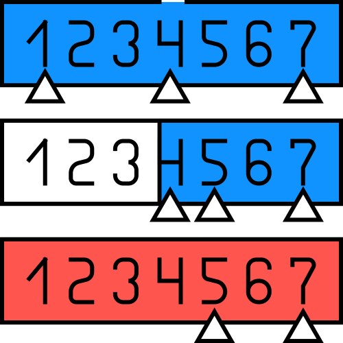 Binary search algorithm icon color vector image