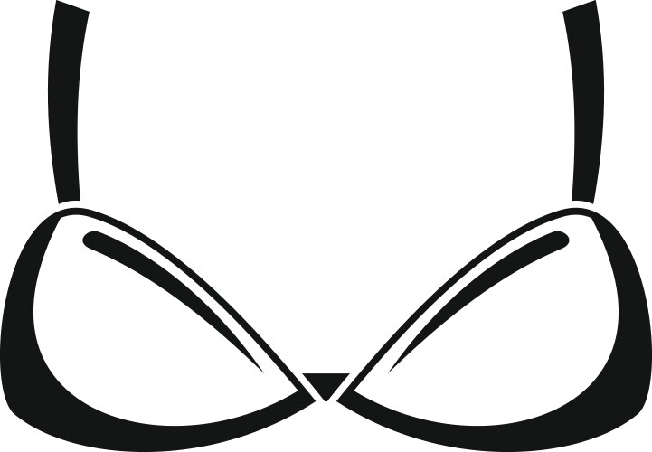 boobs bra icon simple style vector image