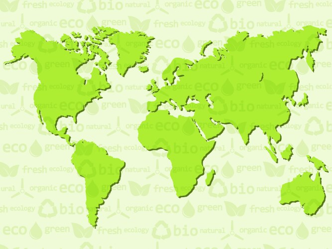 Colorful ancient world map Royalty Free Vector Image