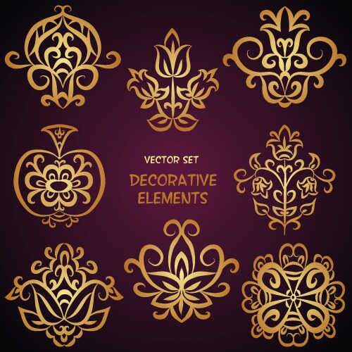 Luxury premium golden vintage background design Vector Image