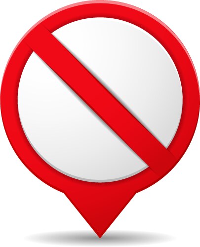 Prohibited sign vector image