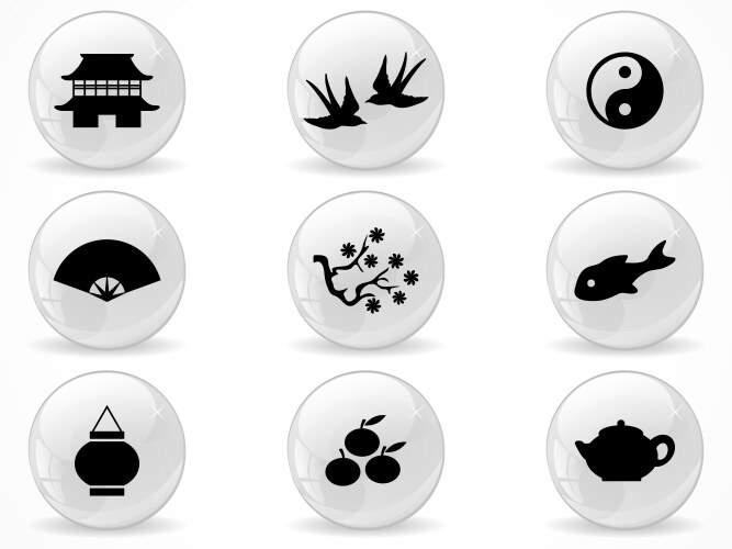 Web buttons vector image