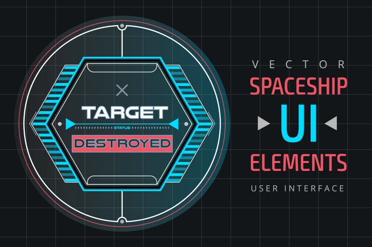 Ui infographic interface web elements vektorbild