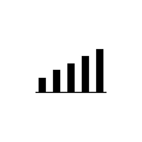 Business diagram graph chart flat icon Royalty Free Vector