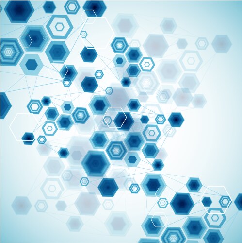 Abstract molecule background Royalty Free Vector Image