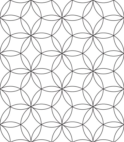 Black and white seamless linear geometric pattern Vector Image