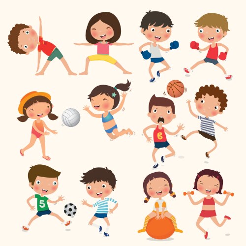 Children's Sports and Play Vector Image