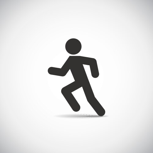 Run icon running man on white background Vector Image