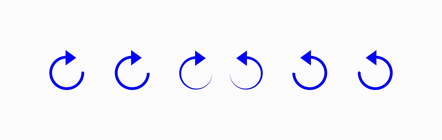 Arrow icon refresh reload rotation vector image
