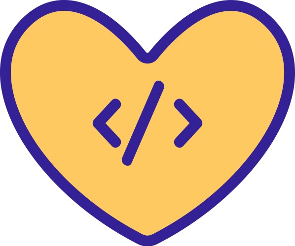 Code programming icon isolated contour vector image