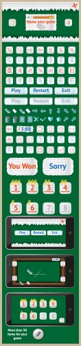 Graphical user interface for games and software 2 vector image
