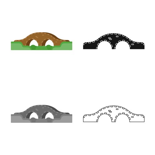 Isolated object of connection and design symbol vector image