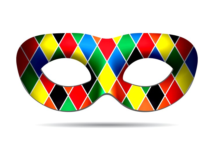 Harlequin Mask Vector Image