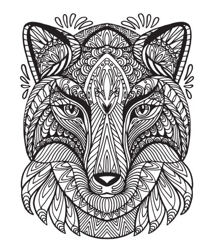 Copy Color Fox Colorful fox Royalty Free Vector Image - VectorStock