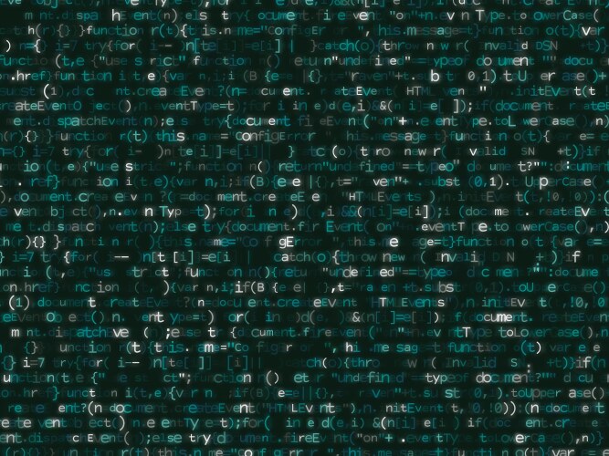 Program code shimmering colorful background vektorbild