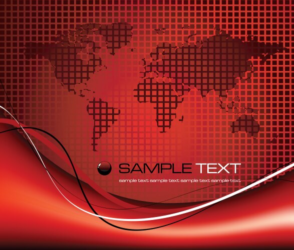 Blue World Map Background Royalty Free Vector Image