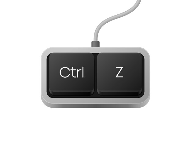 ctrl z or copy paste button combination computer vector