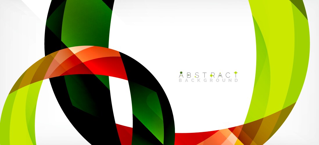 Geometric abstract background circle created vector image
