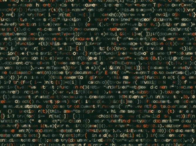 Program code shimmering colorful background vektorbild