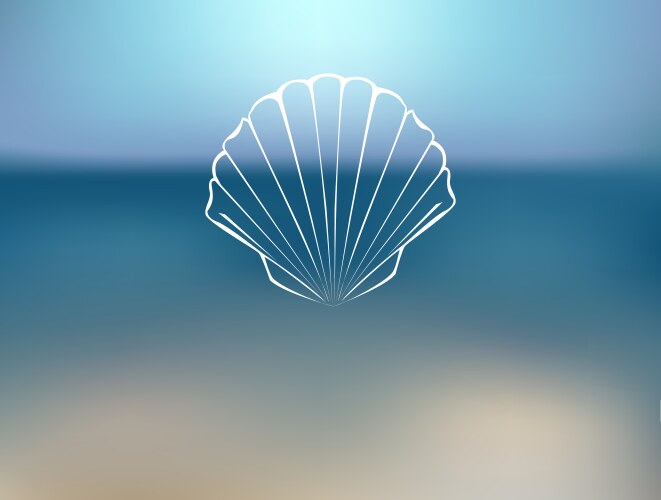 Blue Background With Sea Shells Royalty Free Vector Image Blue Background With Sea Shells Royalty Free Vector Image