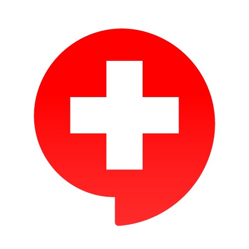 first aid icon symbol or emblem vector image vector image